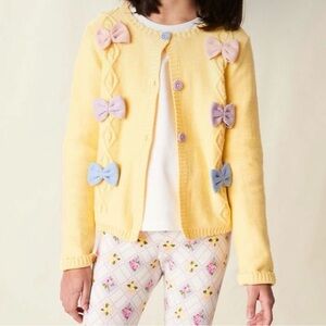 Matilda Jane Yellow Sweater with Pastel Bows